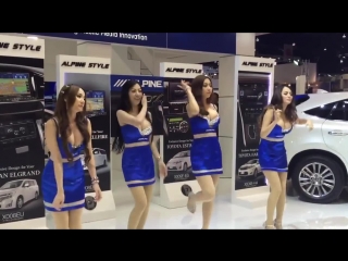 weird dance of busty asian girls